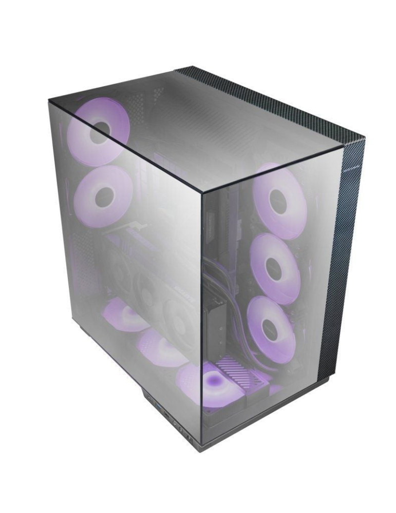 Caja Gaming Torre Mars Gaming MC-3GFPRO/ Cristal Cromado