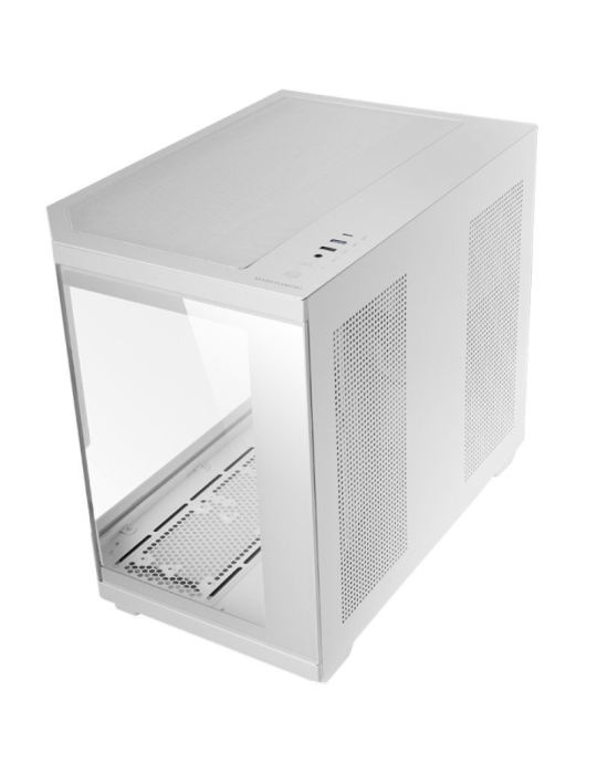 Caja Gaming Minitorre Mars Gaming MC-3TCORELCDM/ Blanca