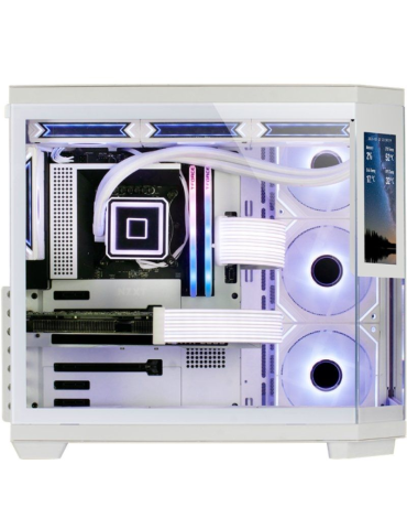 Caja Gaming Semitorre Mars Gaming MC-3TCORELCD/ Blanca 2