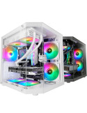 Caja Gaming Minitorre Mars Gaming MC-3TLITE/ Blanca