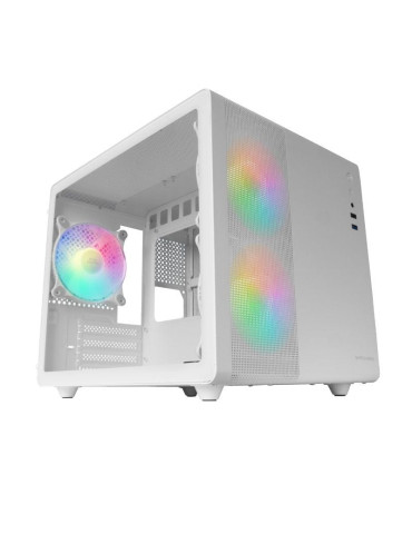 Caja Gaming Minitorre Mars Gaming MC-400/ Blanca
