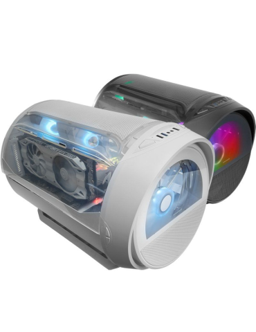 Caja Gaming Minitorre Mars Gaming MC-CYLON/ Blanca