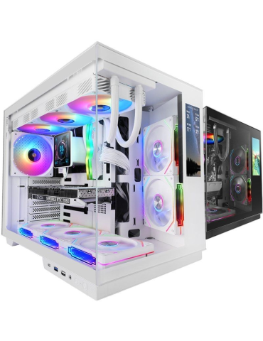 Caja Gaming Semitorre Mars Gaming MC-MIRAGE/ Blanca