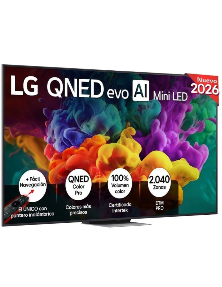 Televisor LG QNED evo AI QNED87 Mini LED 86QNED87B6A 86"/ Ultra HD 4K/ Smart TV/ WiFi