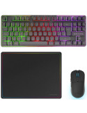 Pack Gaming Mars Gaming MCPWTKL/ Teclado Inalámbrico + Ratón Inalámbrico + Alfombrilla