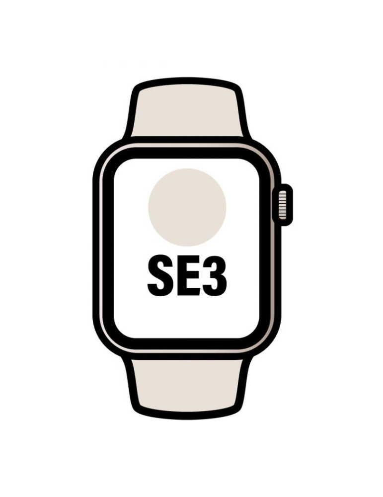 Apple Watch SE3/ GPS/ Cellular/ 44mm/ Caja de Aluminio Blanco Estrella/ Correa Deportiva Blanco Estrella M/L Apple Watch SE3/ GPS/ Cellular/ 44mm/ Caja de Aluminio Blanco Estrella/ Correa Deportiva Blanco Estrella M/L