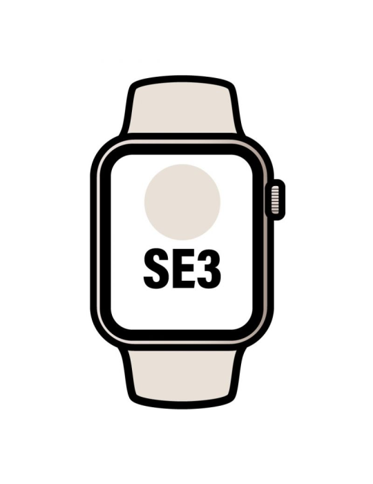 Apple Watch SE3/ GPS/ Cellular/ 44mm/ Caja de Aluminio Blanco Estrella/ Correa Deportiva Blanco Estrella M/L Apple Watch SE3/ GPS/ Cellular/ 44mm/ Caja de Aluminio Blanco Estrella/ Correa Deportiva Blanco Estrella M/L