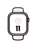 Apple Watch Series 11/ GPS/ 46mm/ Oro Rosa/ Correa Deportiva Rosa rubor (S/M)