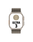 Apple Watch Ultra 3/ GPS/ Cellular/ 49mm/ Caja de Titanio Natural/ Correa Milanese M