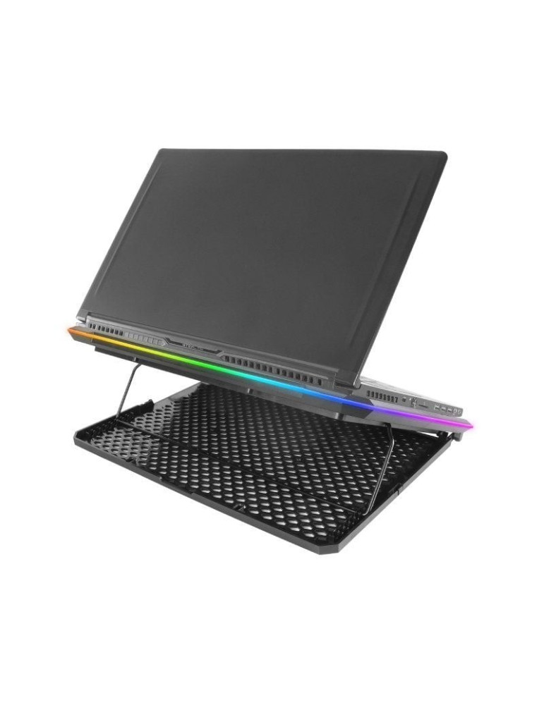 Soporte Refrigerante Mars Gaming MNBC13 para Portátiles hasta 17"/ Iluminación LED