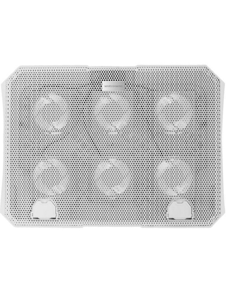 Soporte Refrigerante Mars Gaming MNBC23 para Portátiles hasta 16"/ Iluminación LED