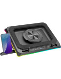 Soporte Refrigerante Mars Gaming MNBC-ULTRA para Portátiles hasta 18"/ Iluminación LED