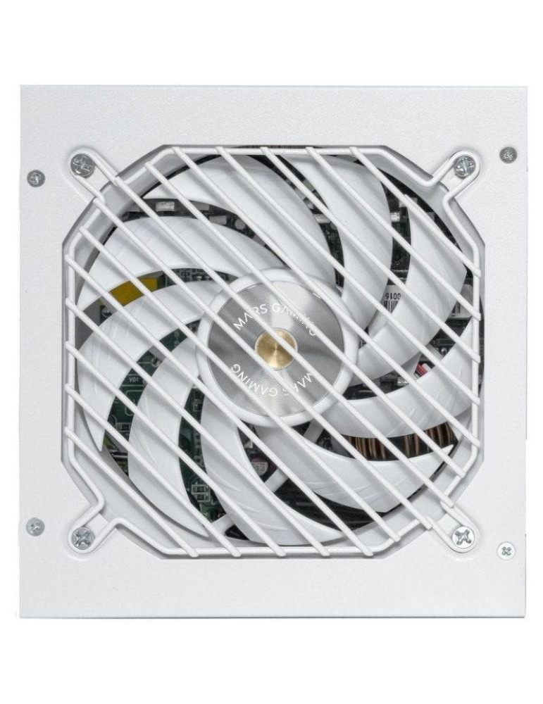Fuente de Alimentación Mars Gaming MPB1000SIM/ 1000W/ Ventilador 14cm/ 80 Plus Gold/ Blanca