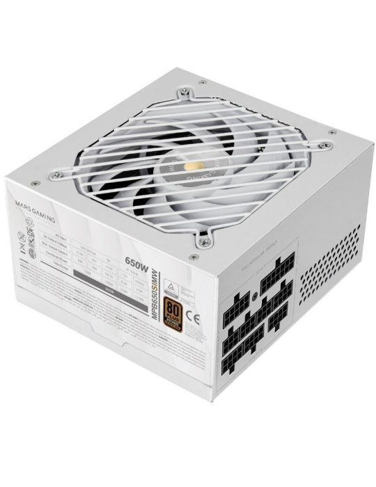 Fuente de Alimentación Mars Gaming MPB650SIM/ 650W/ Ventilador 12cm/ 80 Plus Bronze Fuente de Alimentación Mars Gaming MPB650SIM/ 650W/ Ventilador 12cm/ 80 Plus Bronze