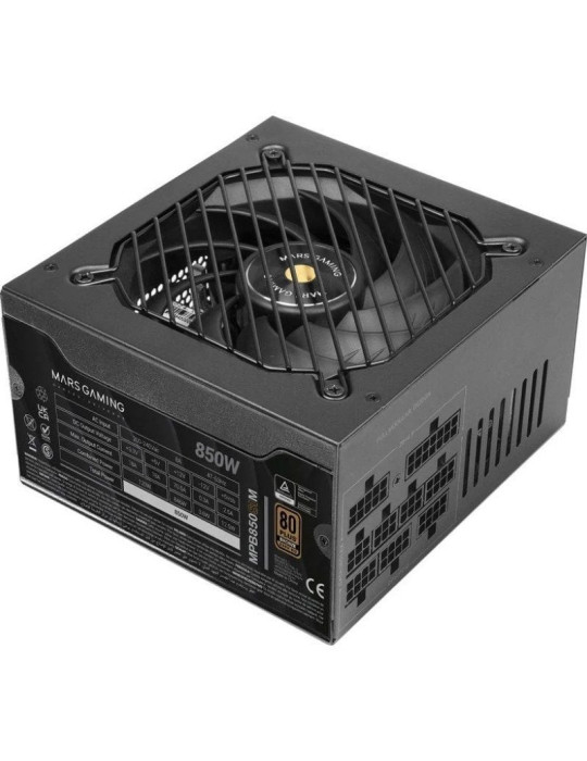 Fuente de Alimentación Mars Gaming MPB850SIM/ 850W/ Ventilador 14cm/ 80 Plus Bronze Fuente de Alimentación Mars Gaming MPB850SIM/ 850W/ Ventilador 14cm/ 80 Plus Bronze