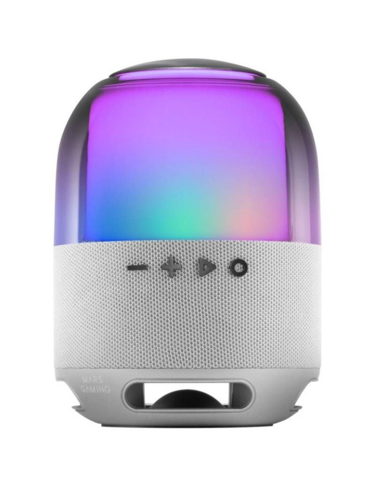 Altavoz con Bluetooth Mars Gaming MS-FLOW/ 15W/ 1.0/ Blanco