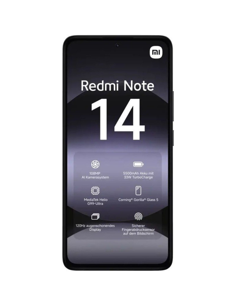 Smartphone Xiaomi Redmi Note 14 8GB/ 256GB/ 6.67"/ Negro