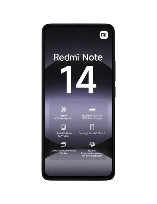 Smartphone Xiaomi Redmi Note 14 8GB/ 256GB/ 6.67"/ Negro