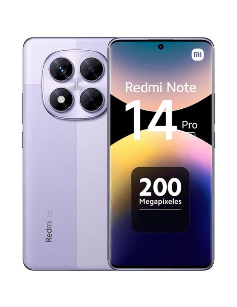 Smartphone Xiaomi Redmi Note 14 Pro 8GB/ 256GB/ 6.67"/ 5G/ Púrpura Smartphone Xiaomi Redmi Note 14 Pro 8GB/ 256GB/ 6.67"/ 5G/ Púrpura