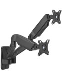 Soporte de Pared para 2 Monitores o TV Aisens WT32TSR-225/ Giratorio/ Inclinable/ hasta 9kg