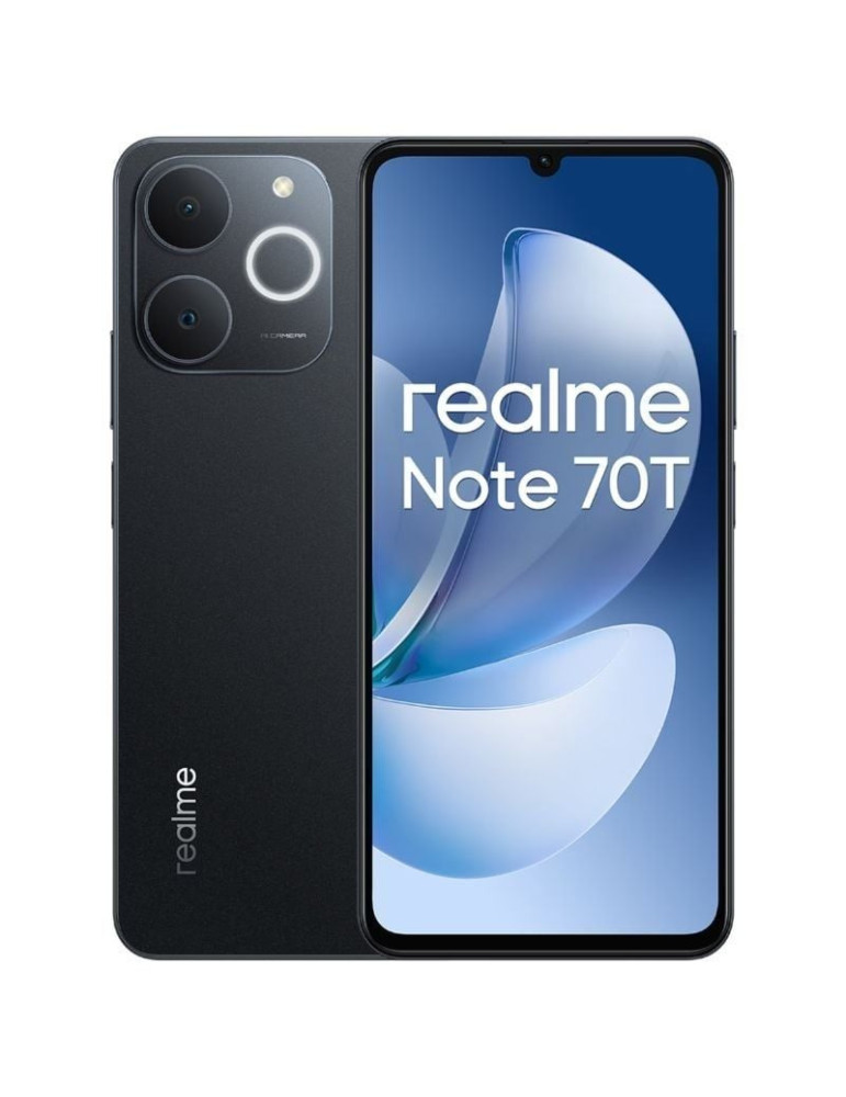 Smartphone Realme Note 70T 4GB/ 256GB/ 6.74"/ Negro Obsidiana Smartphone Realme Note 70T 4GB/ 256GB/ 6.74"/ Negro Obsidiana