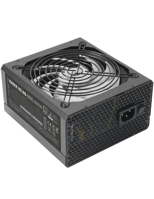 Fuente de Alimentación Tacens Radix VII AG 600S/ 600W/ Ventilador 14cm/ 80 Plus Silver