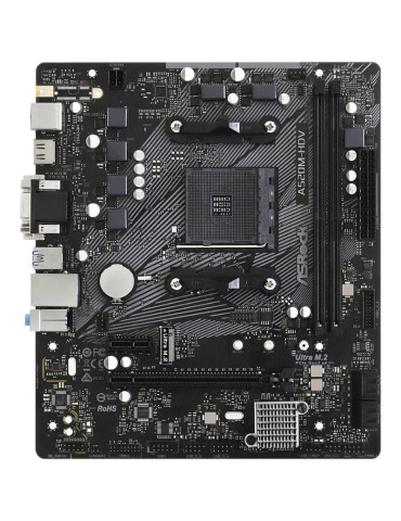 Placa Base Asrock A520M-HDV/ DDR4/ PCIe 3.0/ Socket AM4/ Micro ATX 2