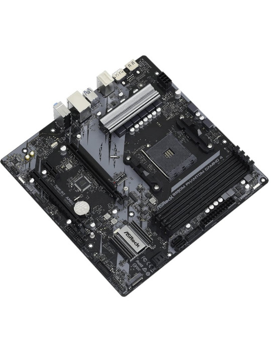 Placa Base Asrock B550M Phantom Gaming 4/ DDR4/ PCIe 4.0/ Socket AM4/ Micro ATX