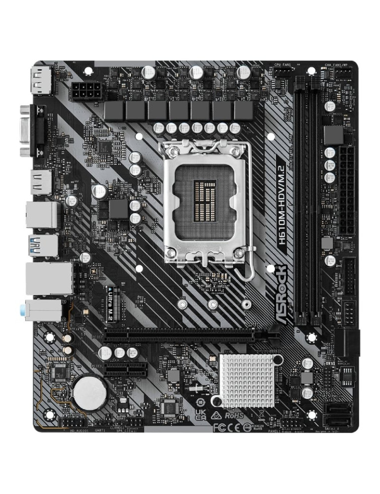 Placa Base Asrock H610M-HDV M2 R2 Socket 1700/ DDR4/ PCIe 4.0/ Micro ATX