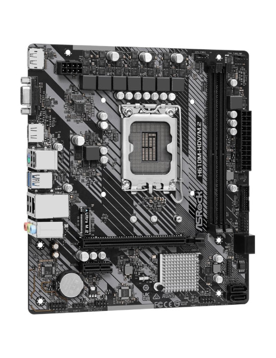 Placa Base Asrock H610M-HDV M2 R2 Socket 1700/ DDR4/ PCIe 4.0/ Micro ATX