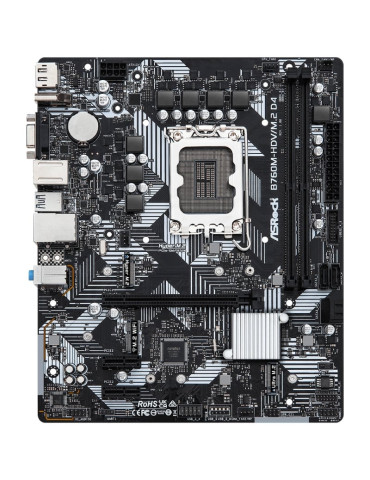 Placa Base Asrock B760M-HDV M2 D4 Socket 1700/ DDR4/ PCIe 4.0/ Micro ATX 2