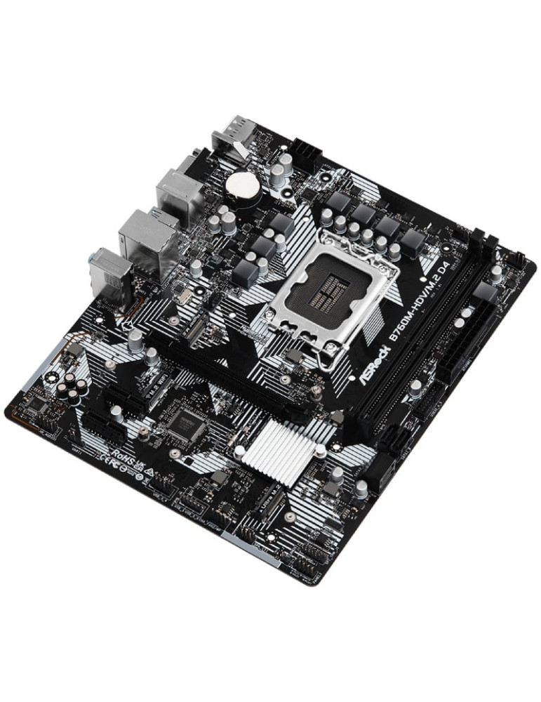 Placa Base Asrock B760M-HDV M2 D4 Socket 1700/ DDR4/ PCIe 4.0/ Micro ATX