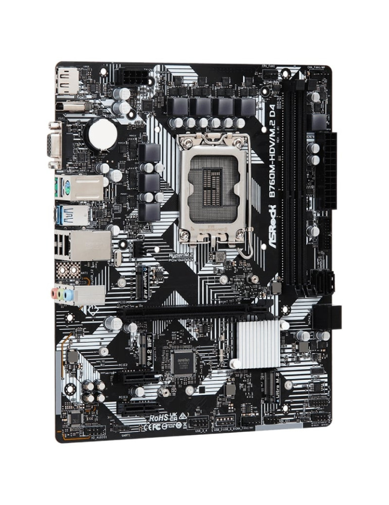 Placa Base Asrock B760M-HDV M2 D4 Socket 1700/ DDR4/ PCIe 4.0/ Micro ATX