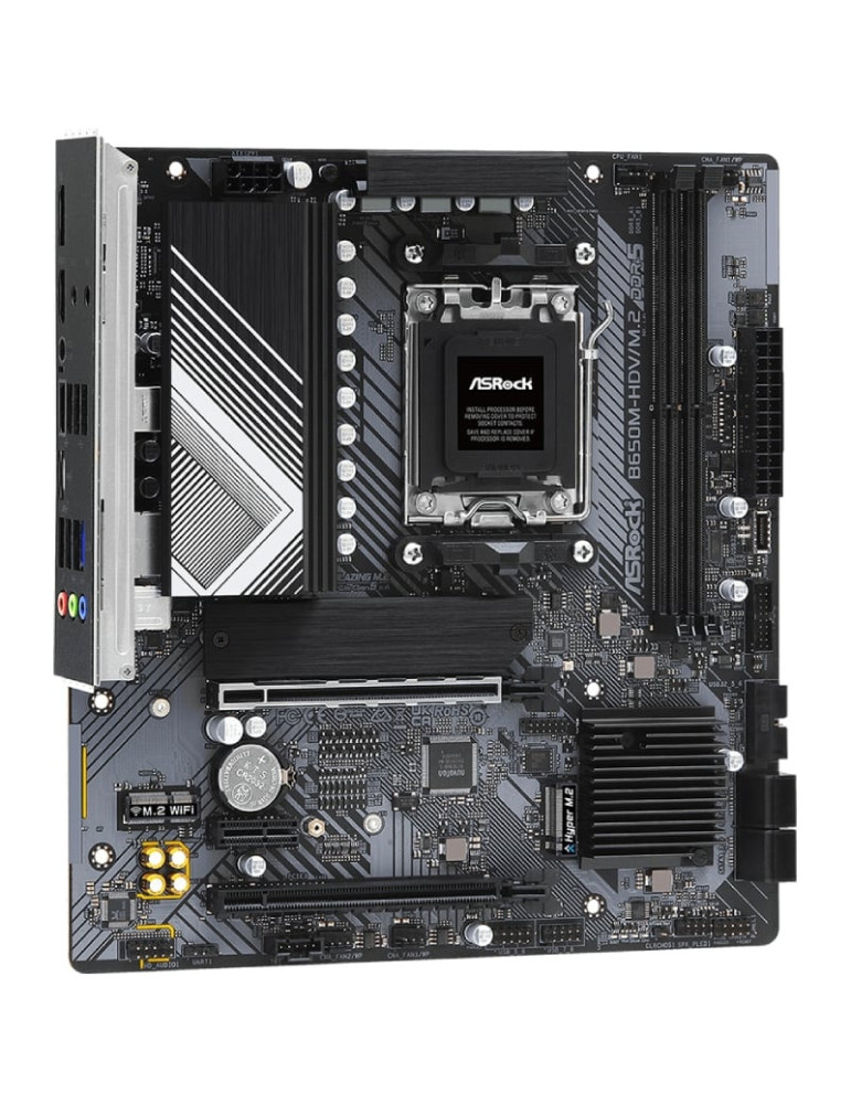 Placa Base Asrock B650M-HDV/M.2/ DDR5/ PCIe 5.0/ Socket AM5/ Micro ATX