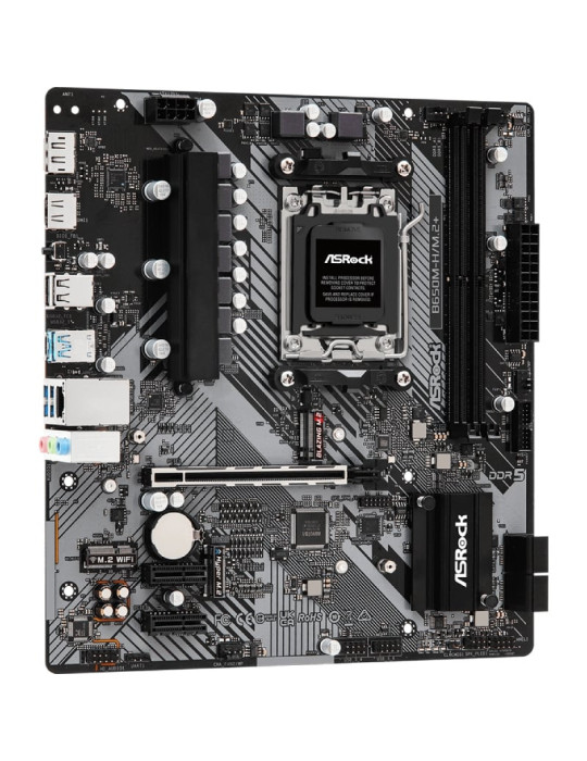 Placa Base Asrock B650M-H/M.2+/ DDR5/ PCIe 4.0/ Socket AM5/ Micro ATX