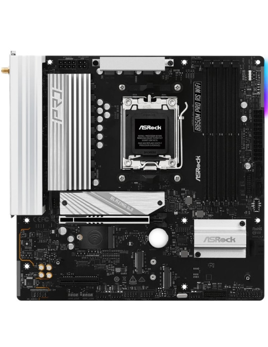 Placa Base Asrock B850M Pro RS WiFi/ DDR5/ PCIe 5.0/ Socket AM5/ Micro ATX