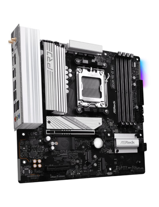 Placa Base Asrock B850M Pro RS WiFi/ DDR5/ PCIe 5.0/ Socket AM5/ Micro ATX