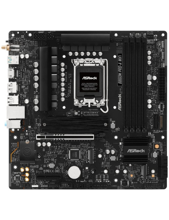 Placa Base Asrock B860M PRO-A WIFI Socket 1851/ DDR5/ PCIe 5.0/ Micro ATX