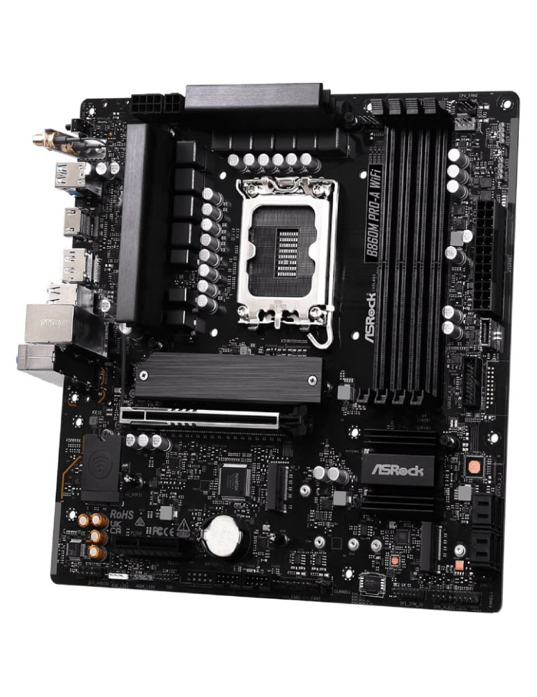 Placa Base Asrock B860M PRO-A WIFI Socket 1851/ DDR5/ PCIe 5.0/ Micro ATX