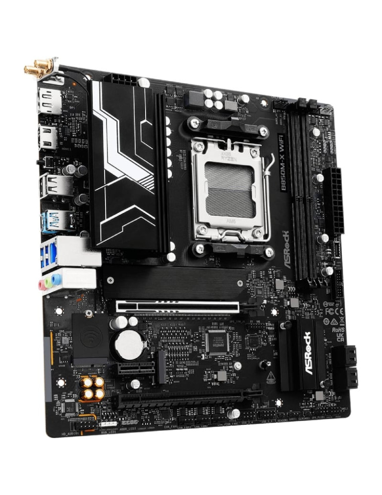 Placa Base Asrock B850M-X WiFi R2.0/ DDR5/ PCIe 5.0/ Socket AM5/ Micro ATX