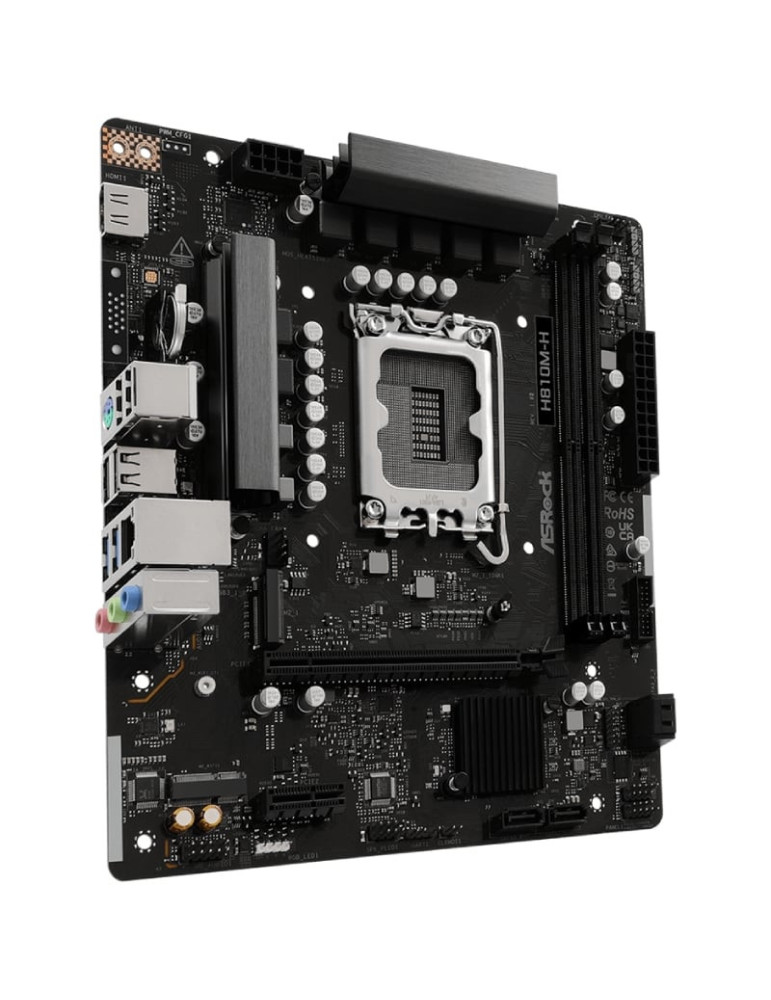 Placa Base Asrock H810M-H Socket 1851/ DDR5/ PCIe 4.0/ Micro ATX
