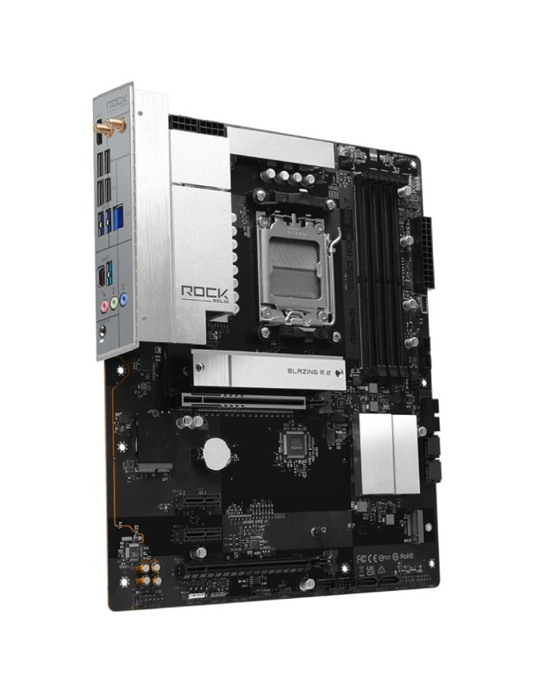 Placa Base Asrock B650 ROCK WIFI 7/ DDR5/ PCIe 5.0/ Socket AM5