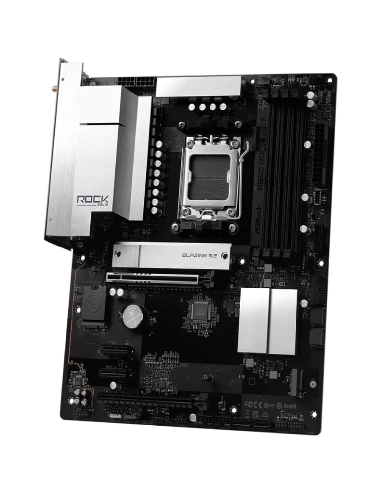 Placa Base Asrock B650 ROCK WIFI 7/ DDR5/ PCIe 5.0/ Socket AM5