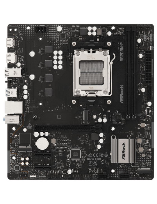 Placa Base Asrock A620AM-P/ DDR5/ PCIe 4.0/ Socket AM5/ Micro ATX