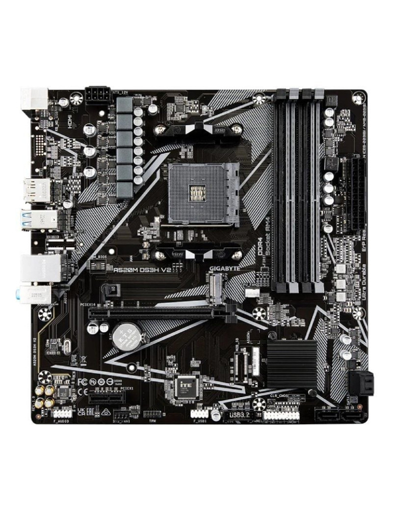 Placa Base Gigabyte A520M DS3H V2 Socket AM4/ DDR4/ PCIe 3.0/ Micro ATX