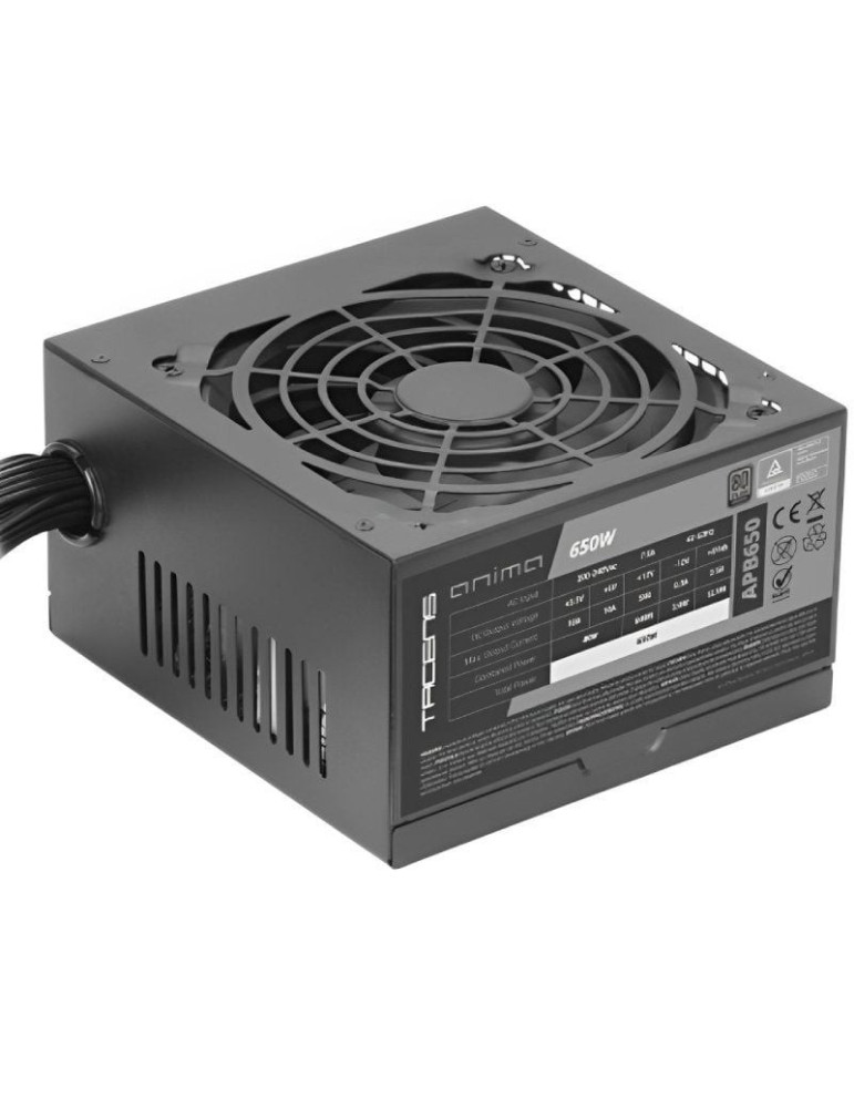 Fuente de Alimentación Tacens Anima APB650/ 650W/ Ventilador 12cm/ 80 Plus Silver