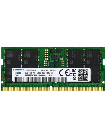 Memoria RAM Samsung M425R2GA3EB0-CWM0D NB0X 16GB/ DDR5/ 5600MHz/ 1.1V/ CL46/ SODIMM