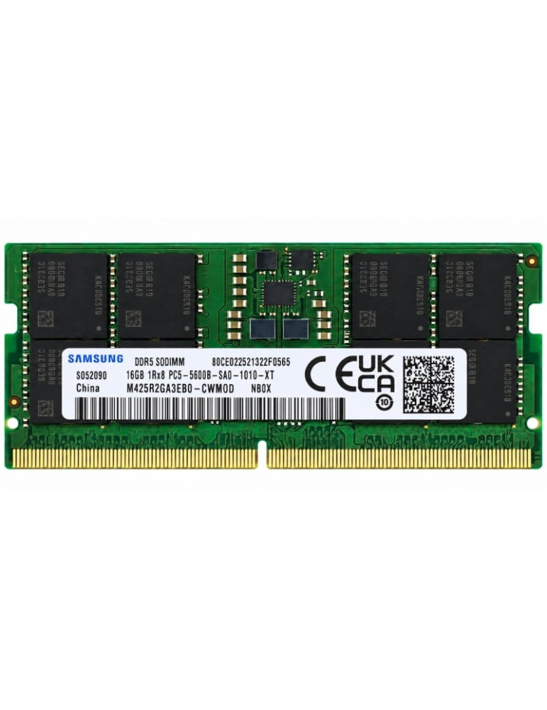 Memoria RAM Samsung M425R2GA3EB0-CWM0D NB0X 16GB/ DDR5/ 5600MHz/ 1.1V/ CL46/ SODIMM