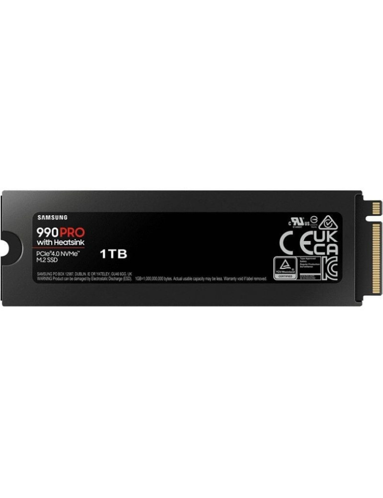 Disco SSD Samsung 990 PRO 1000GB/ M.2 2280 PCIe Gen4/ con Disipador de Calor/ Compatible con PS5 y PC