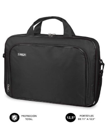 Maletín Subblim Oxford para Portátiles hasta 12.5"/ Negro